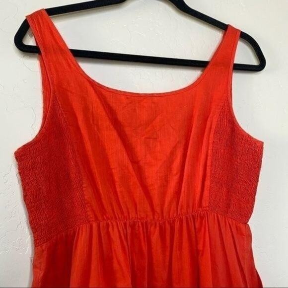 Maeve Anthropologie Oratory Lace Trim Bib Dress Medium - Picture 7 of 9